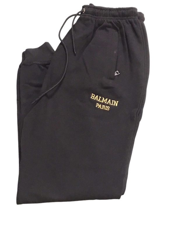 Men's Embroidered Winter Trousers - Black | Stylish & Warm - Image 3