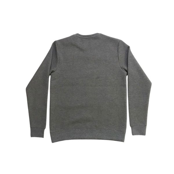 Gray Premium Texture Crew Sweatshirt - Image 4