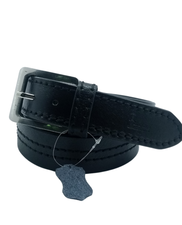 Heritage Hide Vintage Leather Belt (Black)