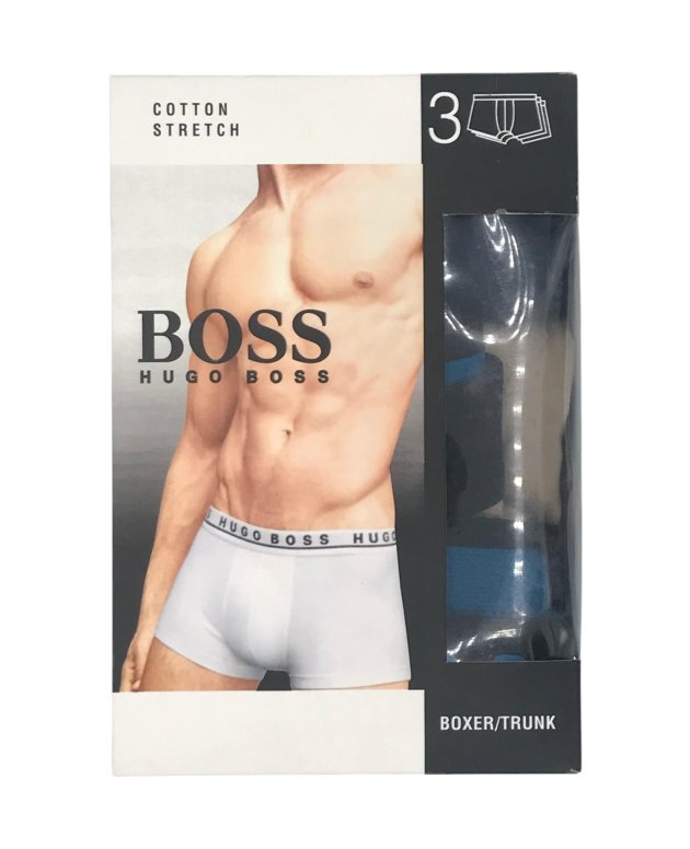 Hugo Boss Men's Cotton Stretch Boxer Shorts (3-Pack)