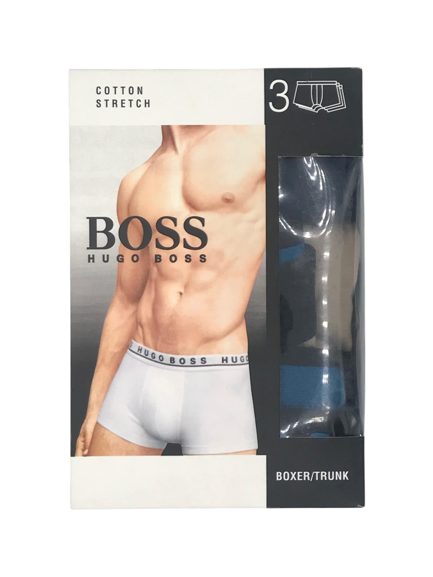 Hugo Boss Men's Cotton Stretch Boxer Shorts (3-Pack)