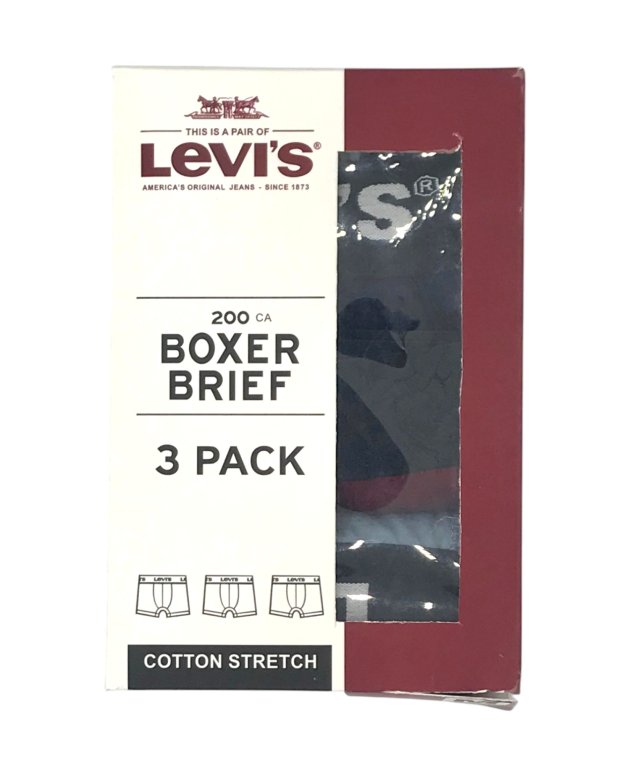 Levi's Mens Boxers - 3-Pack cotton stretch boxer briefs