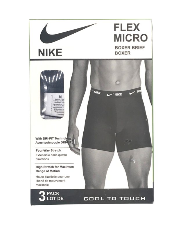 Nike Flex Boxer Briefs - 3-pack Dri-FIT with stretch waistband