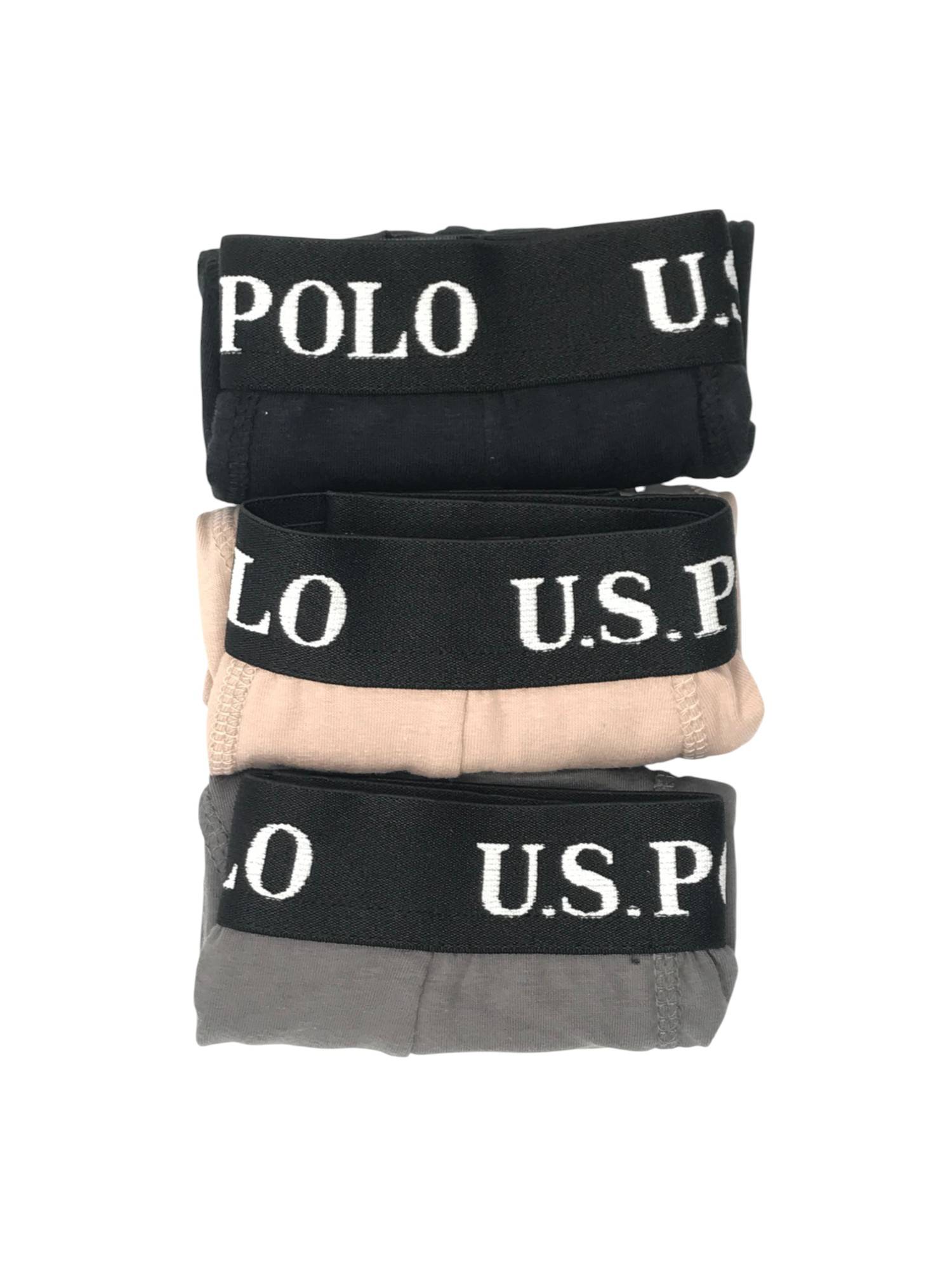 U.S. POLO ASSN. Men's Boxer Briefs – 3 Pack cotton stretch fit