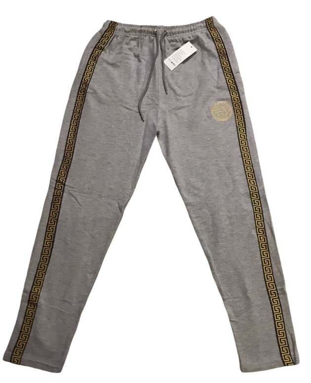 Versace Side Stripe - Trousers for Men - Light Grey