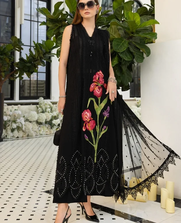 Maria B Luxury Lawn MLL-10 Unstitched Embroidered 3 Piece Lawn Suit