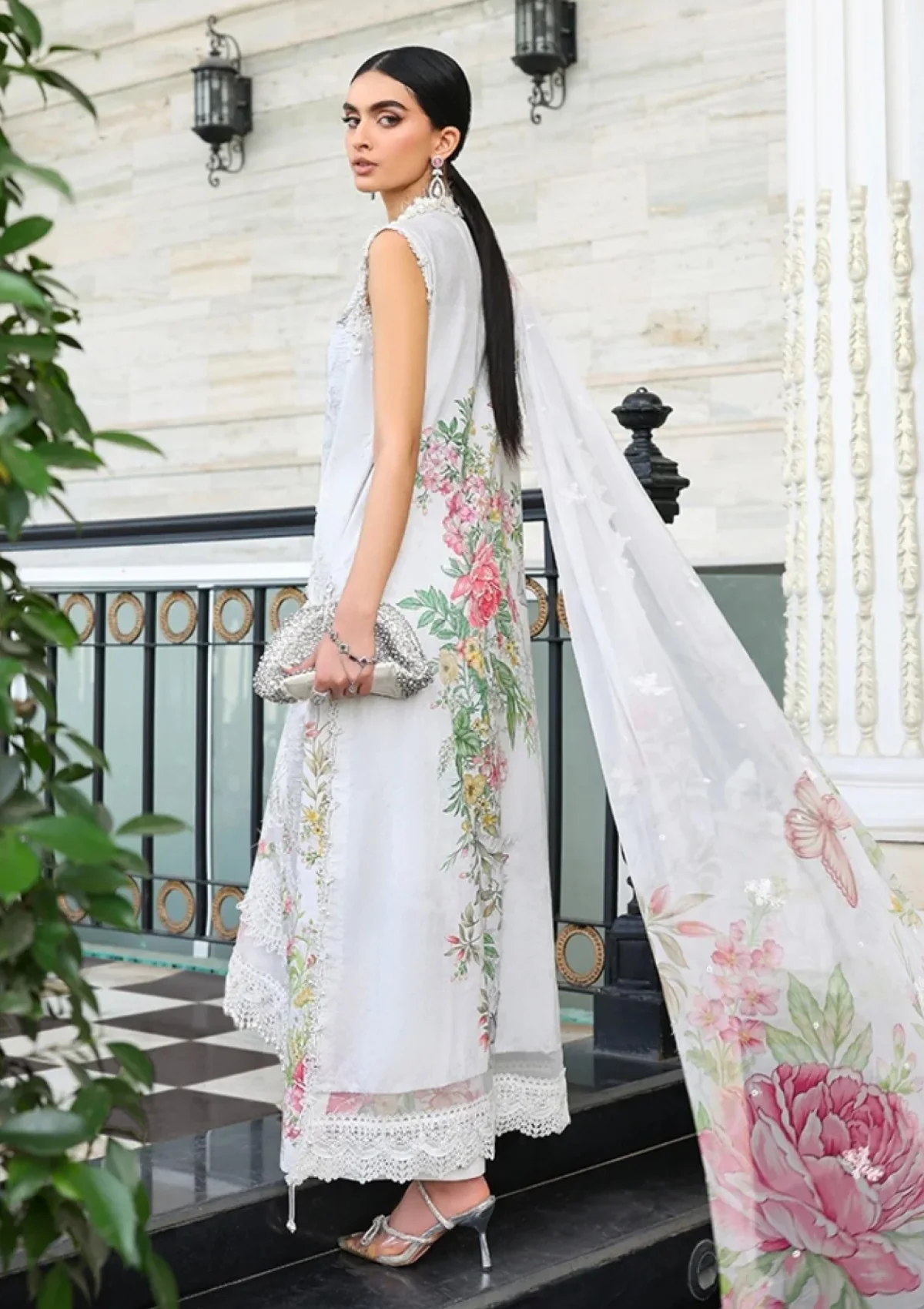 Maria B Lawn 26 D-03 Unstitched 3 Piece Lawn Suit Summer Collection