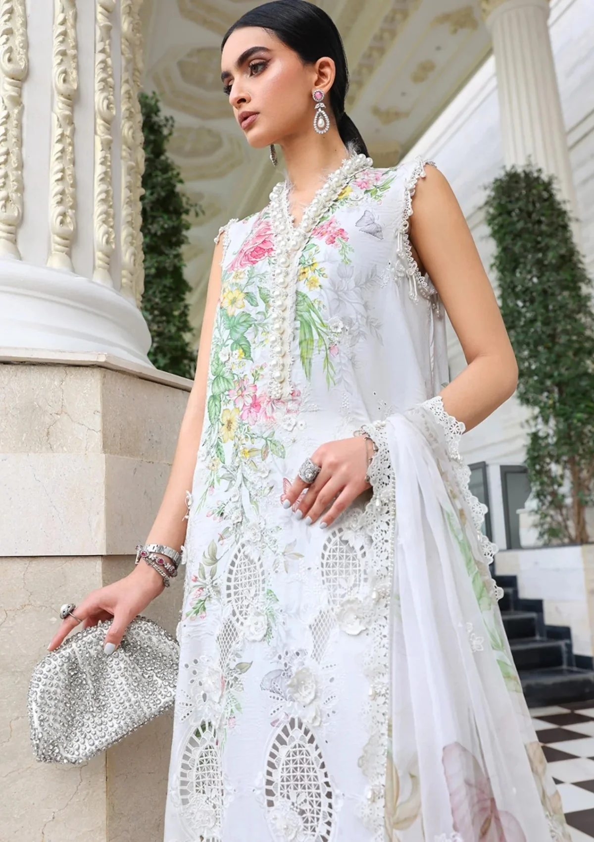 Maria B Lawn 26 D-03 Unstitched 3 Piece Lawn Suit Summer Collection
