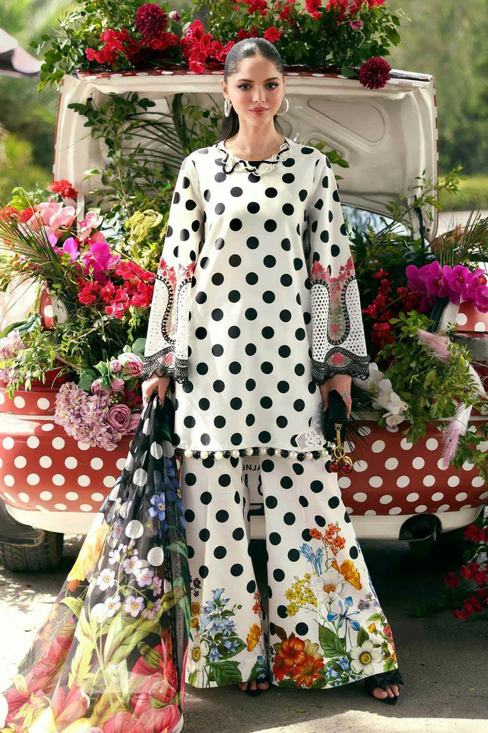 Maria B M Prints The Sun Club Design 8A Unstitched 3 Piece Lawn Suit