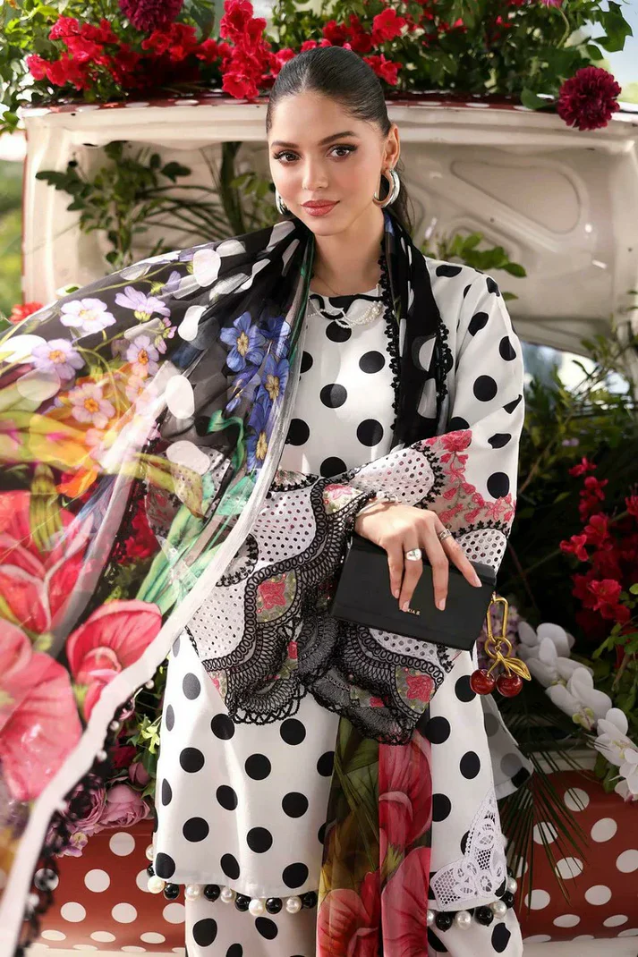 Maria B M Prints The Sun Club Design 8A Unstitched 3 Piece Lawn Suit