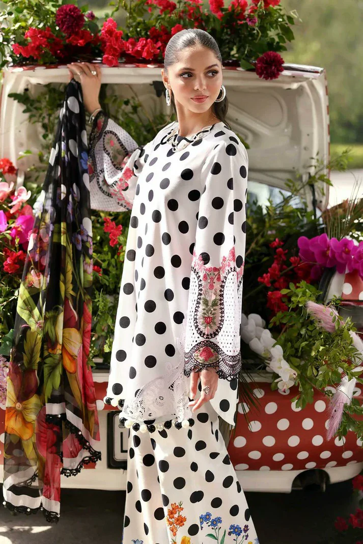 Maria B M Prints The Sun Club Design 8A Unstitched 3 Piece Lawn Suit